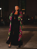 Winter Garden Faux Bear fur kimono
